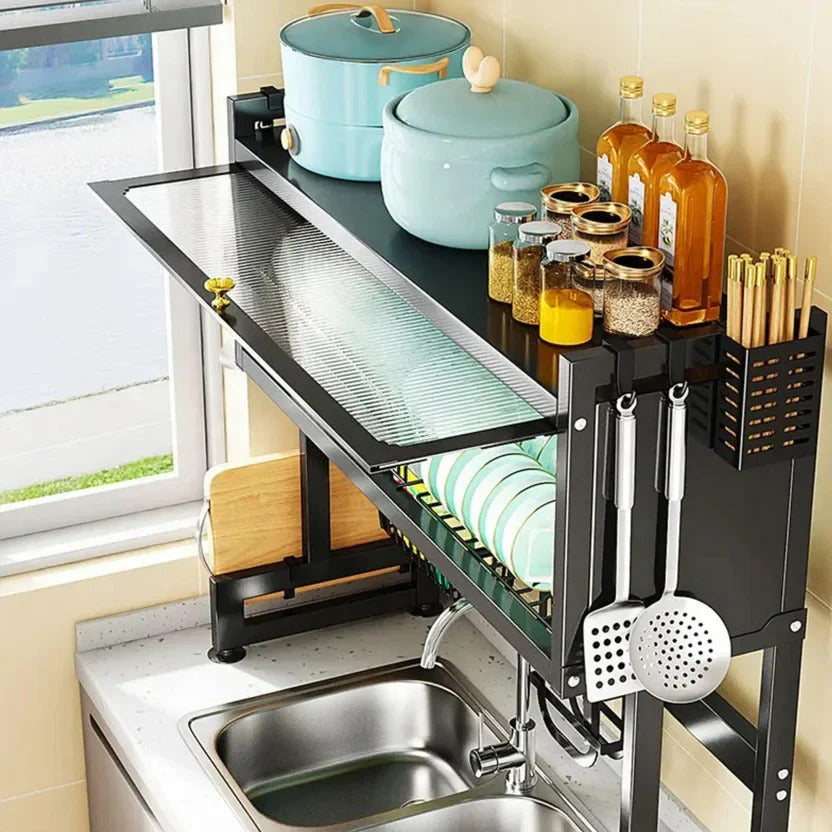 ORGANIZADOR CON TAPA ESCURRIDOR PLATOS