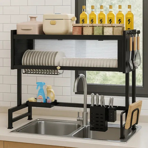 ORGANIZADOR CON TAPA ESCURRIDOR PLATOS